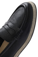Women's Black Leather Loafer | Derimod