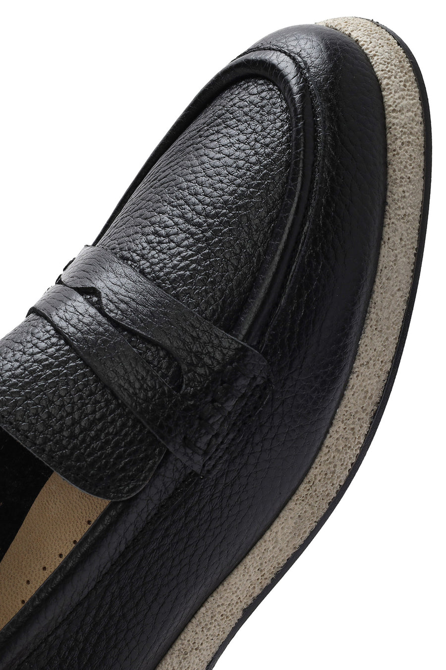 Women's Black Leather Loafer