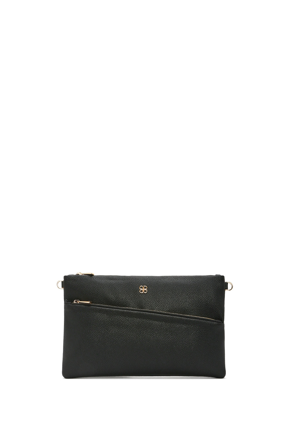 Women's Black Long Chain Strap Clutch Bag