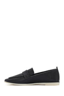 Women's Black Masculine Loafer | Derimod