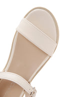 Kadın Ekru Comfort Sandalet | Derimod
