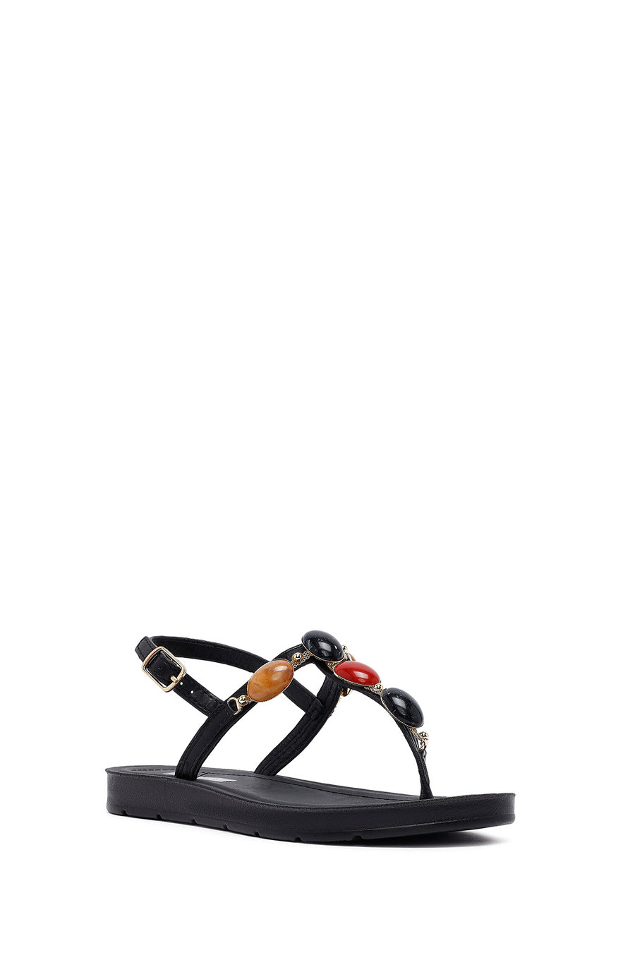 Women's Black Peep Toe Sandals