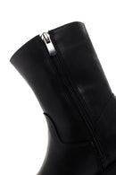 Women's Black Thick Soled Zippered Casual Boots | Derimod