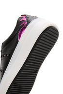 Women's Black Patterned Sneaker | Derimod