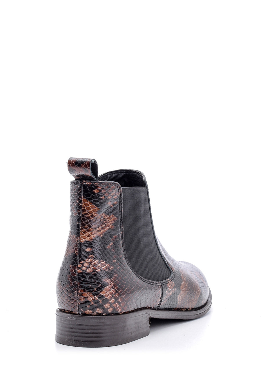 Women's Snakeskin Patterned Leather Boots