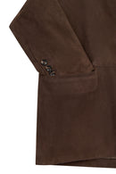 Rodrygo Men's Brown Blazer Suede Leather Jacket | Derimod