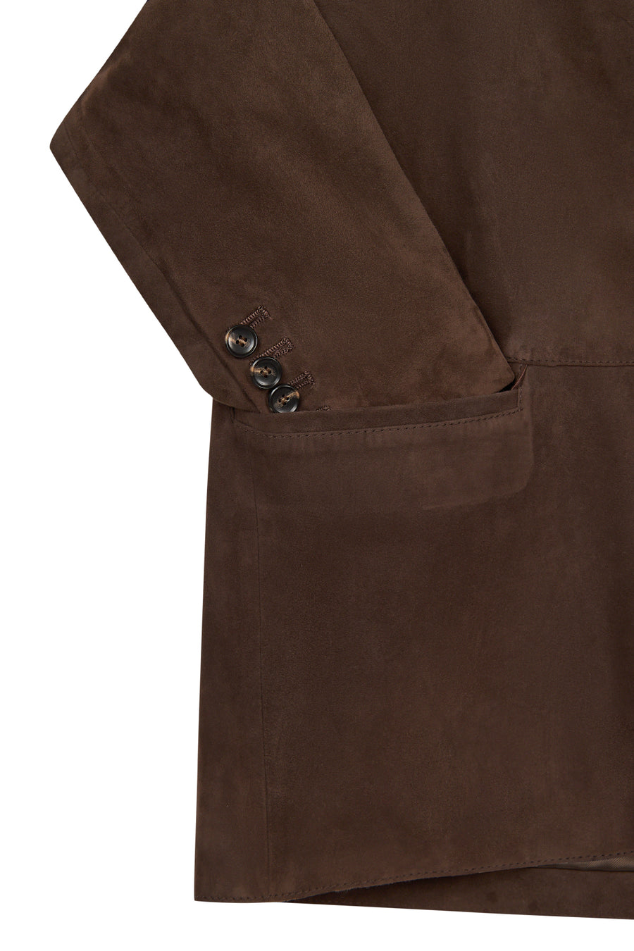 Rodrygo Men's Brown Blazer Suede Leather Jacket