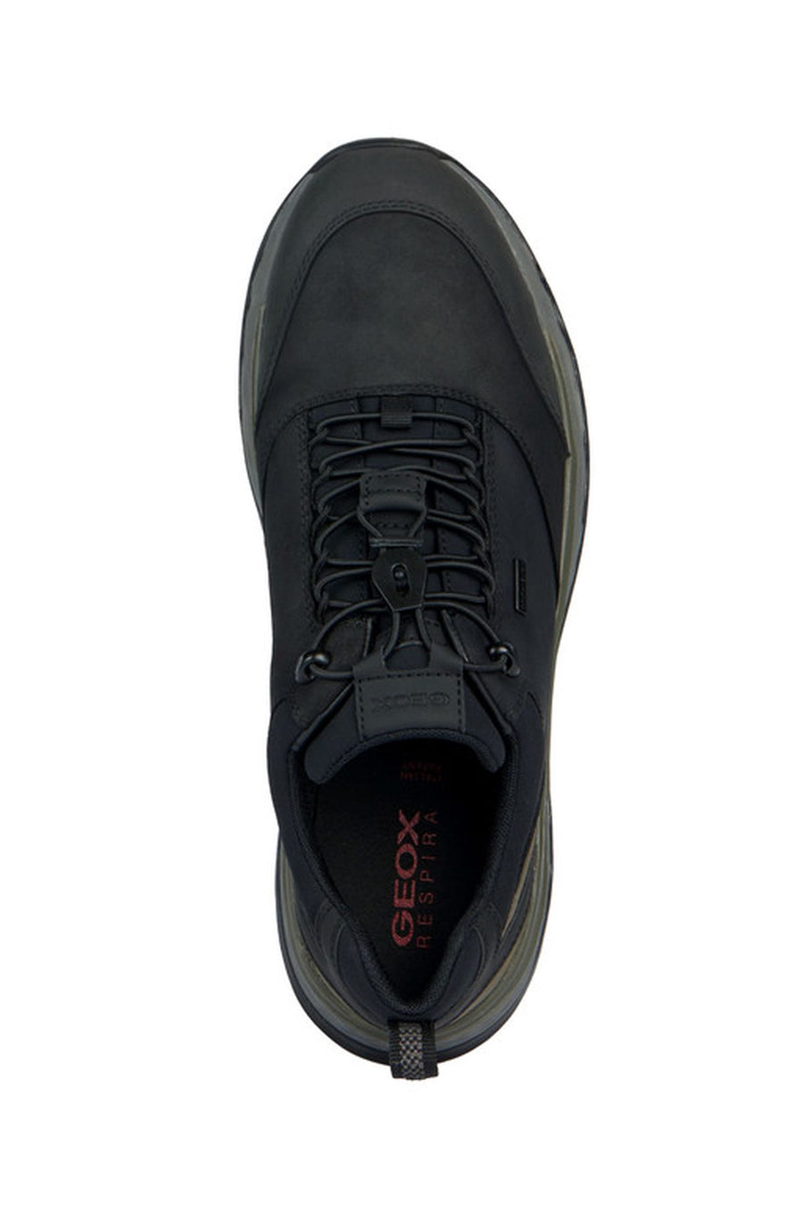 Geox Erkek Siyah Sterrato Bağcıklı Deri Sneaker