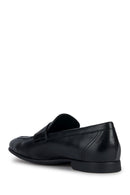 Geox Men's Black Sapienza Leather Loafer | Derimod