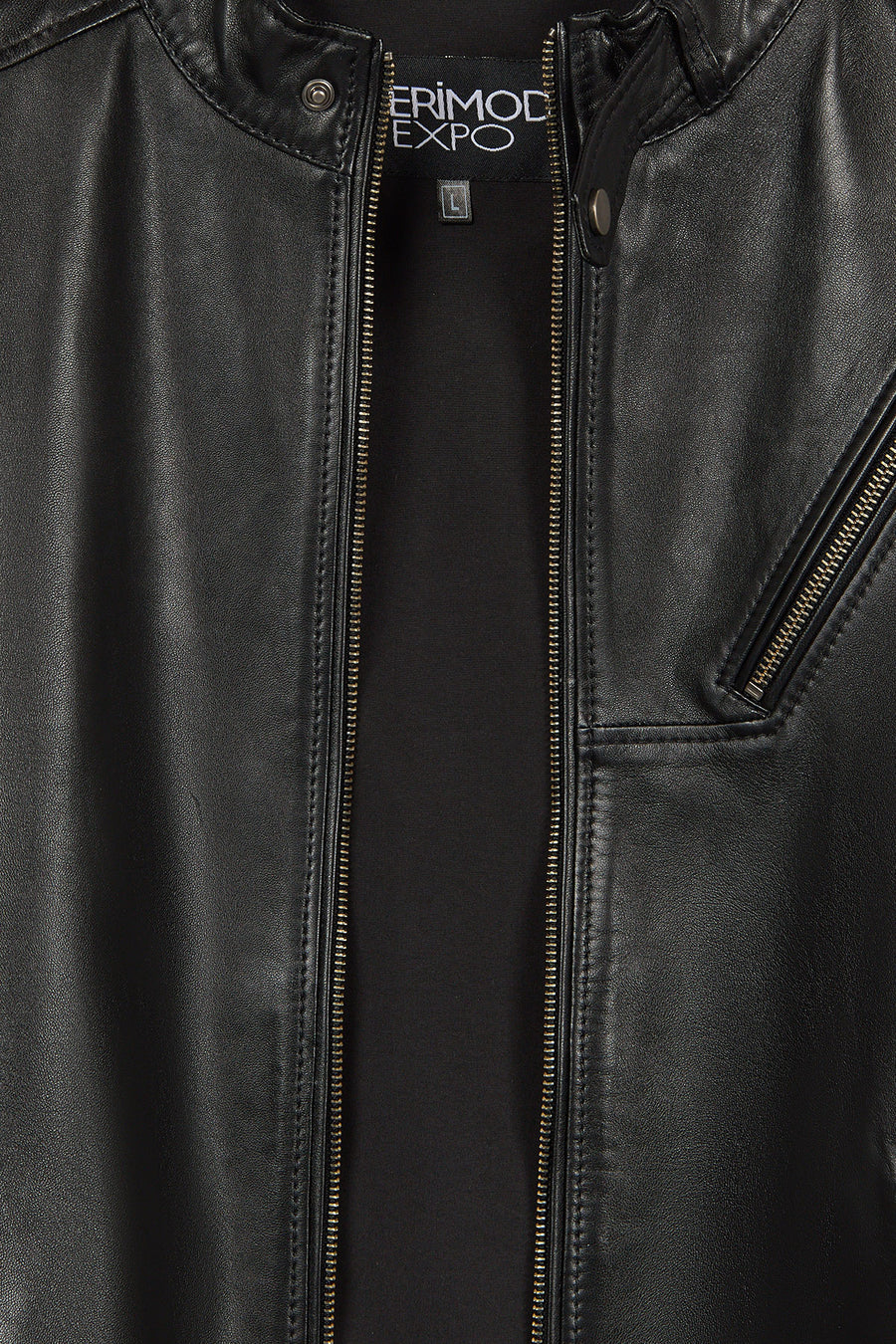 Edward Male Black Leather Jacket