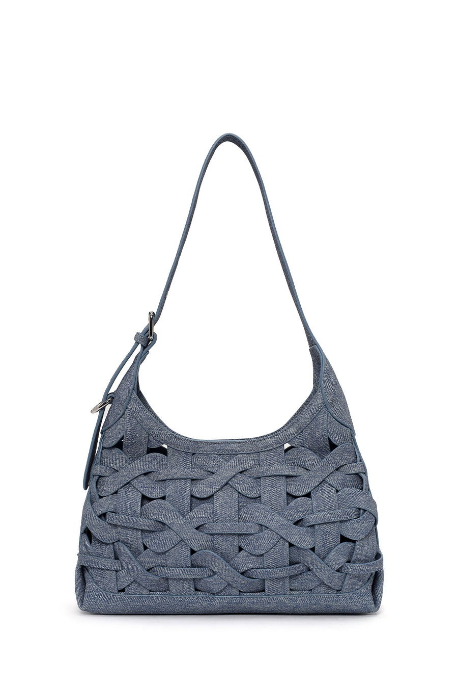 Woman Jean Blue Knitted Shoulder Bag 26SBD275129 | Derimod