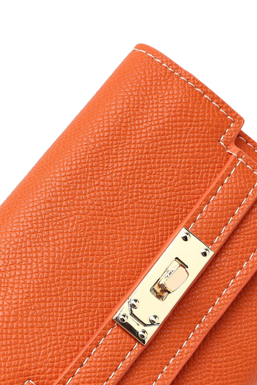 Women's Orange Printed Wallet