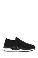 Derimod Zero Men's Black Thick Soled Fabric Sneaker | Derimod