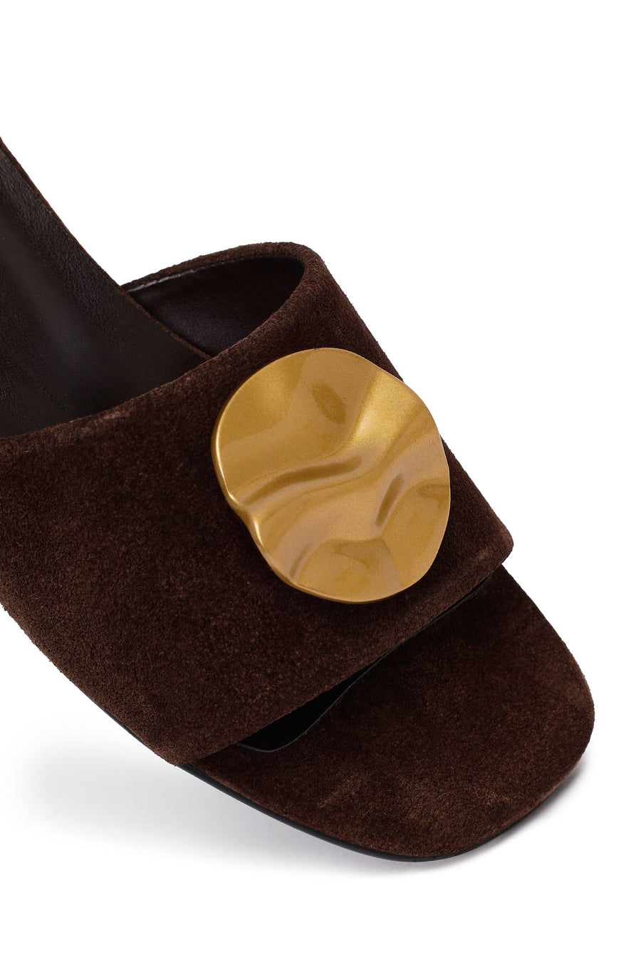 Woman Brown Suede Slipper