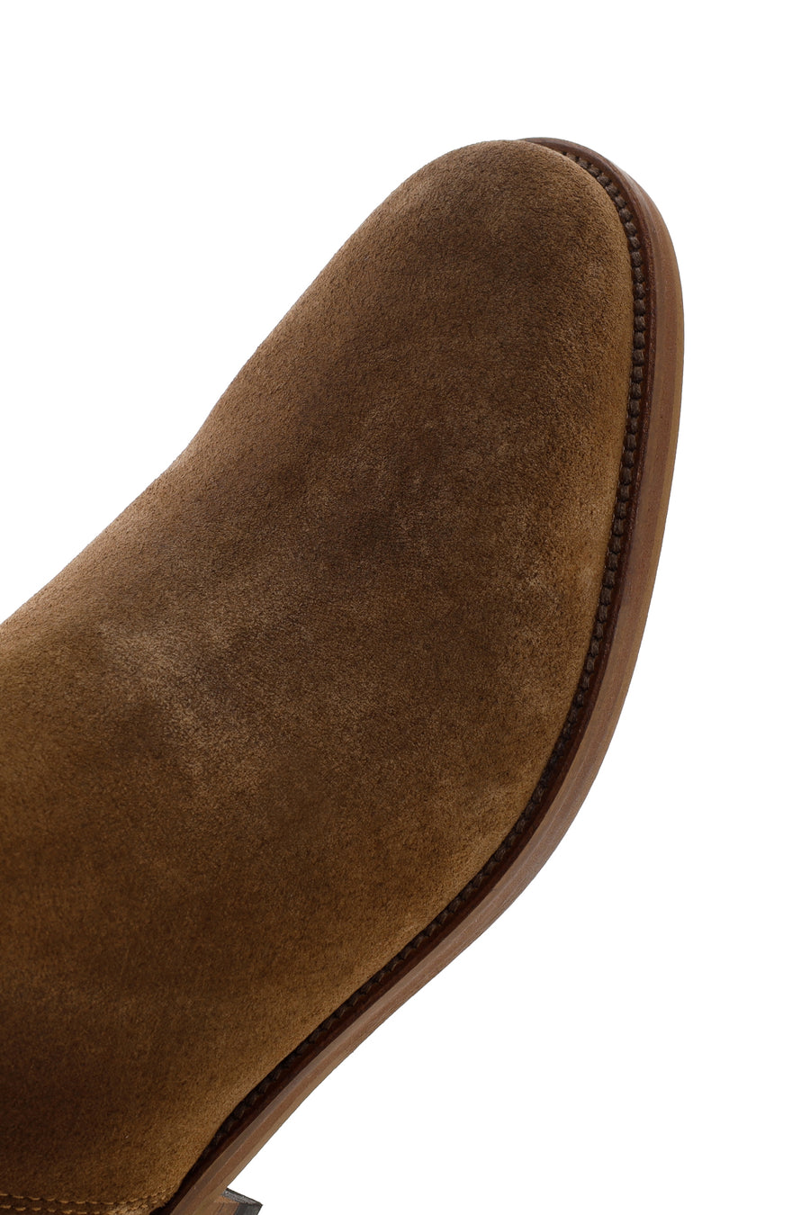 Men's Tan Suede Leather Zippered Boots