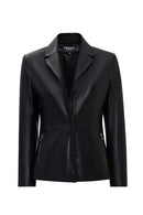 Helen Women's Black Leather Jacket | Derimod