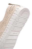 Women's Beige Leather Comfort Shoes | Derimod