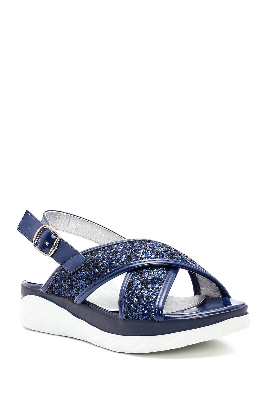 Women's Leather Shiny Sandals