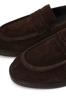 Derimod Black Erkek Kahverengi Süet Deri Loafer | Derimod