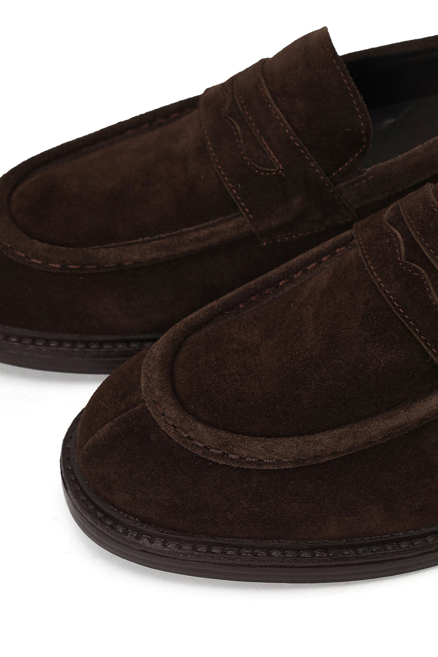 Derimod Black Erkek Kahverengi Süet Deri Loafer