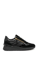 Geox Women's Black Desya Lace-Up Leather Sneaker | Derimod