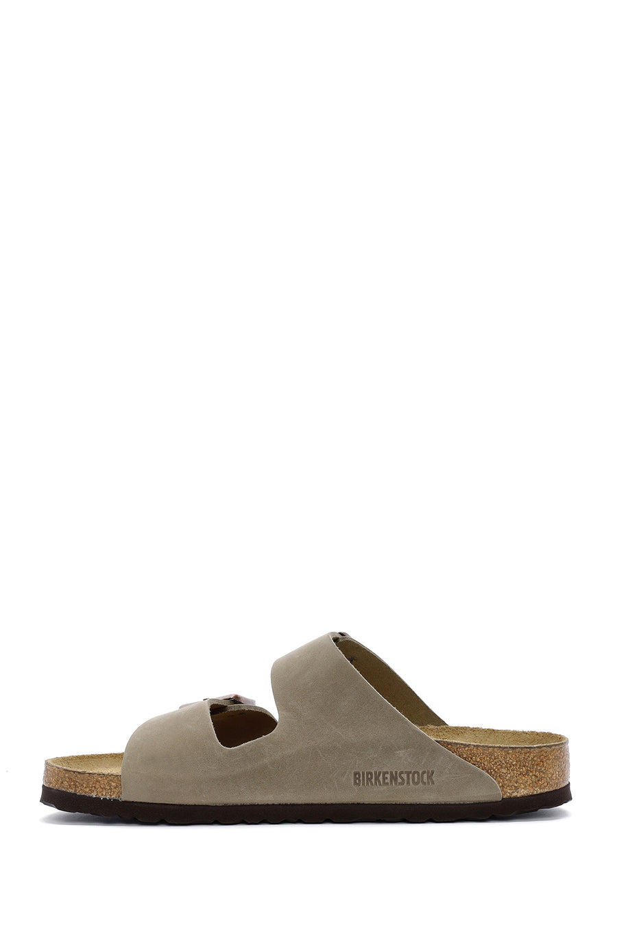 Birkenstock Men's Brown Arizona Double Buckle Leather Slippers