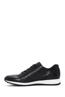 Men's Black Leather Sneaker | Derimod