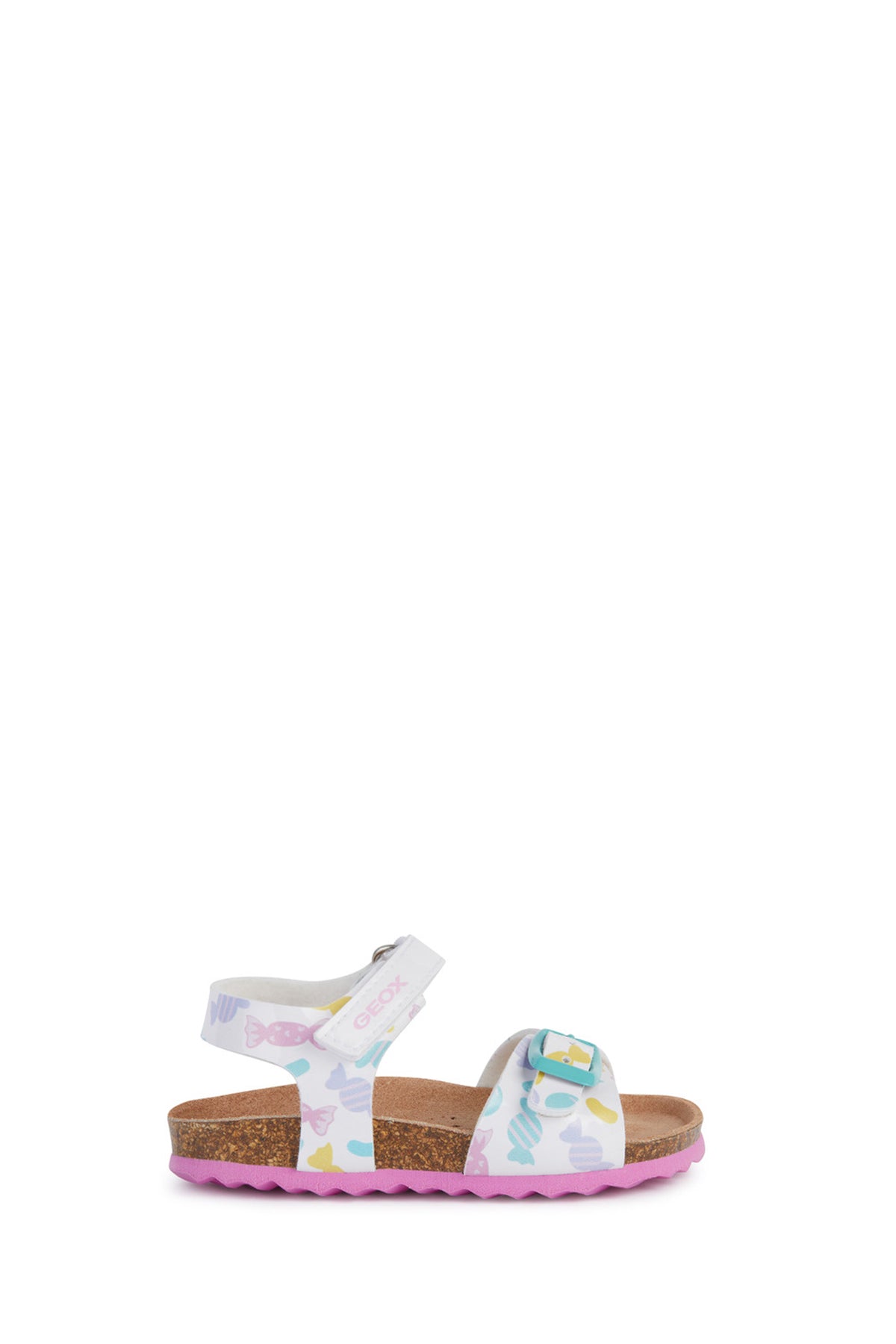 Geox Baby Girl White Chalki Strappy Leather Sandals B922RA000HHC0653 | Derimod