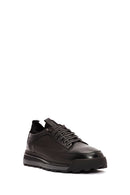 Men's Black Lace-up Leather Sneaker | Derimod