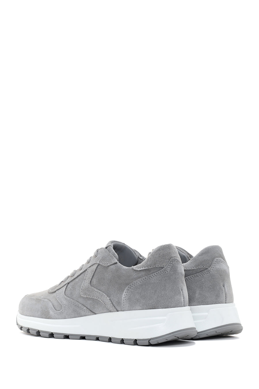 Kadın Antrasit Bağcıklı Süet Deri Sneaker