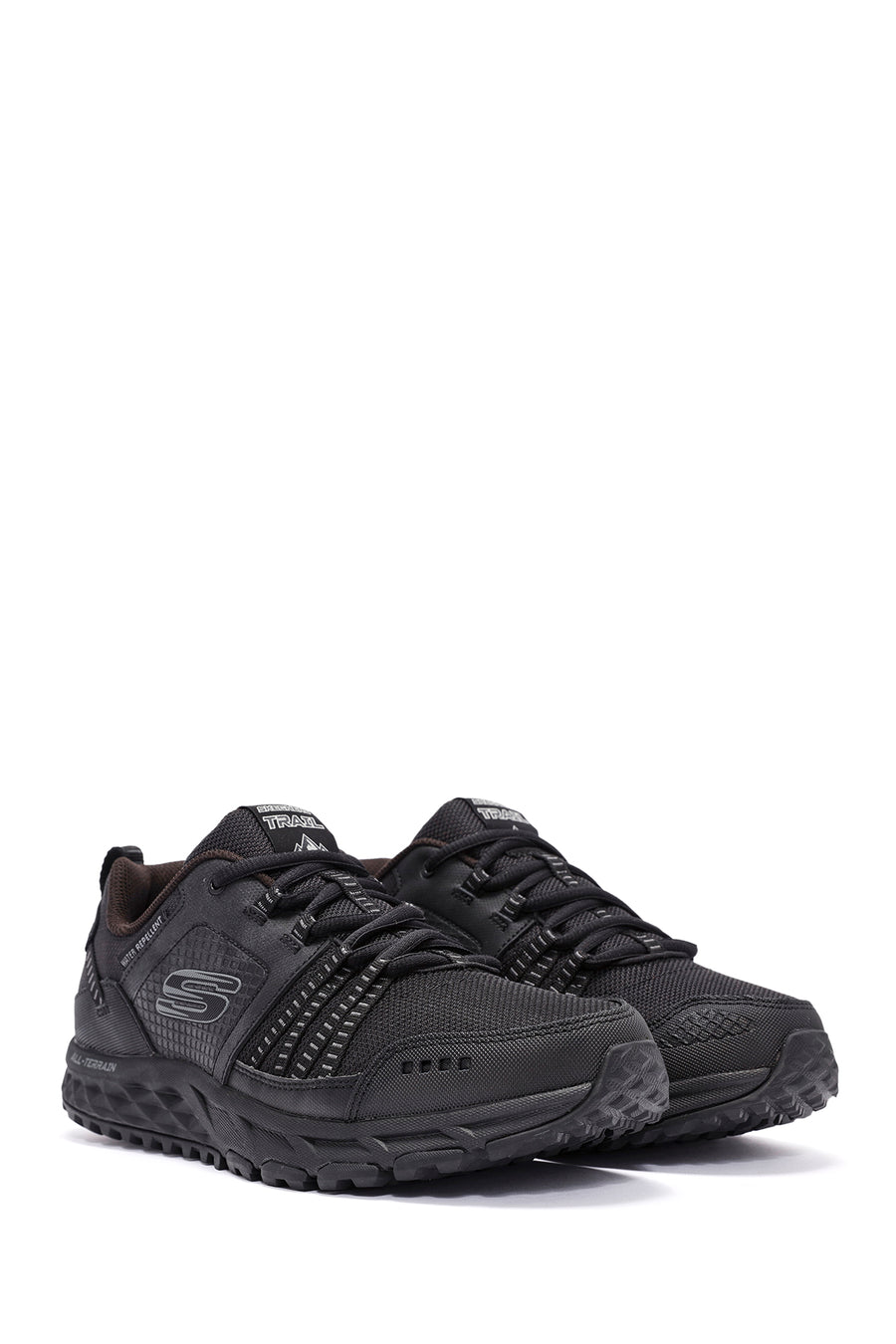 Skechers Men's Black Escape Plan Lace-Up Sneakers