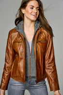 Weekend Women's Leather Jacket | Derimod