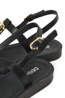 Woman Black Accessory Thong Sandals | Derimod