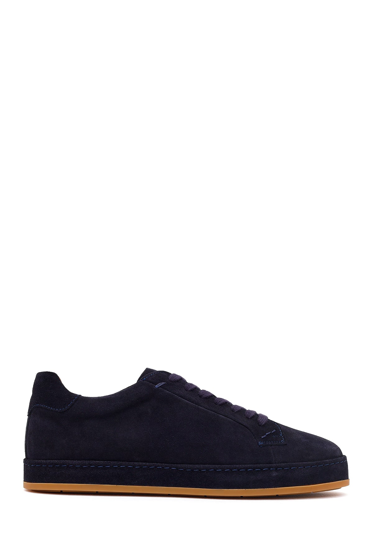 Erkek Lacivert Bağcıklı Süet Deri Sneaker 26SFD631210 | Derimod