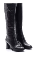 Women's Leather Heeled Boots | Derimod