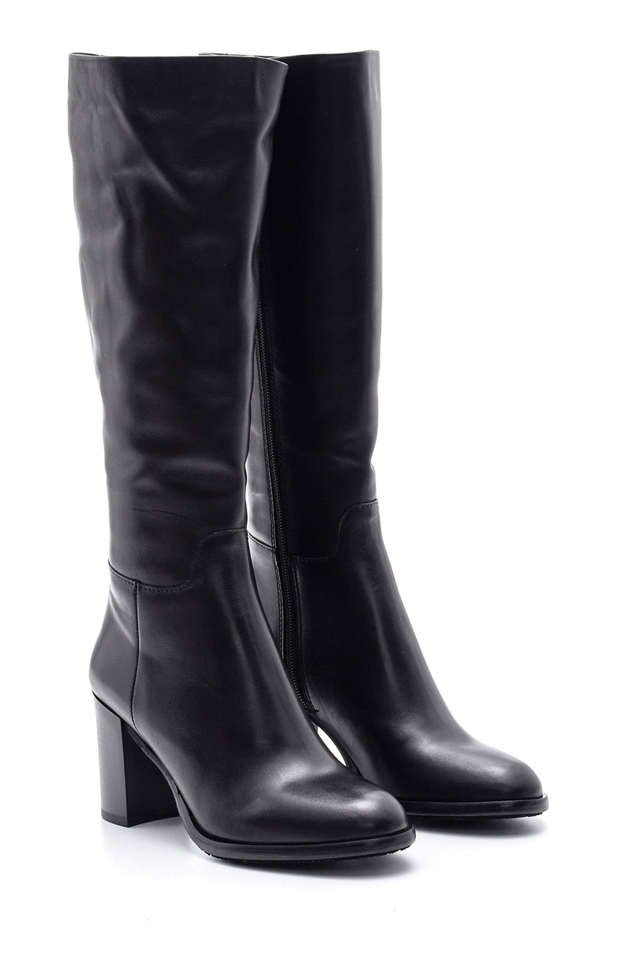 Women's Leather Heeled Boots