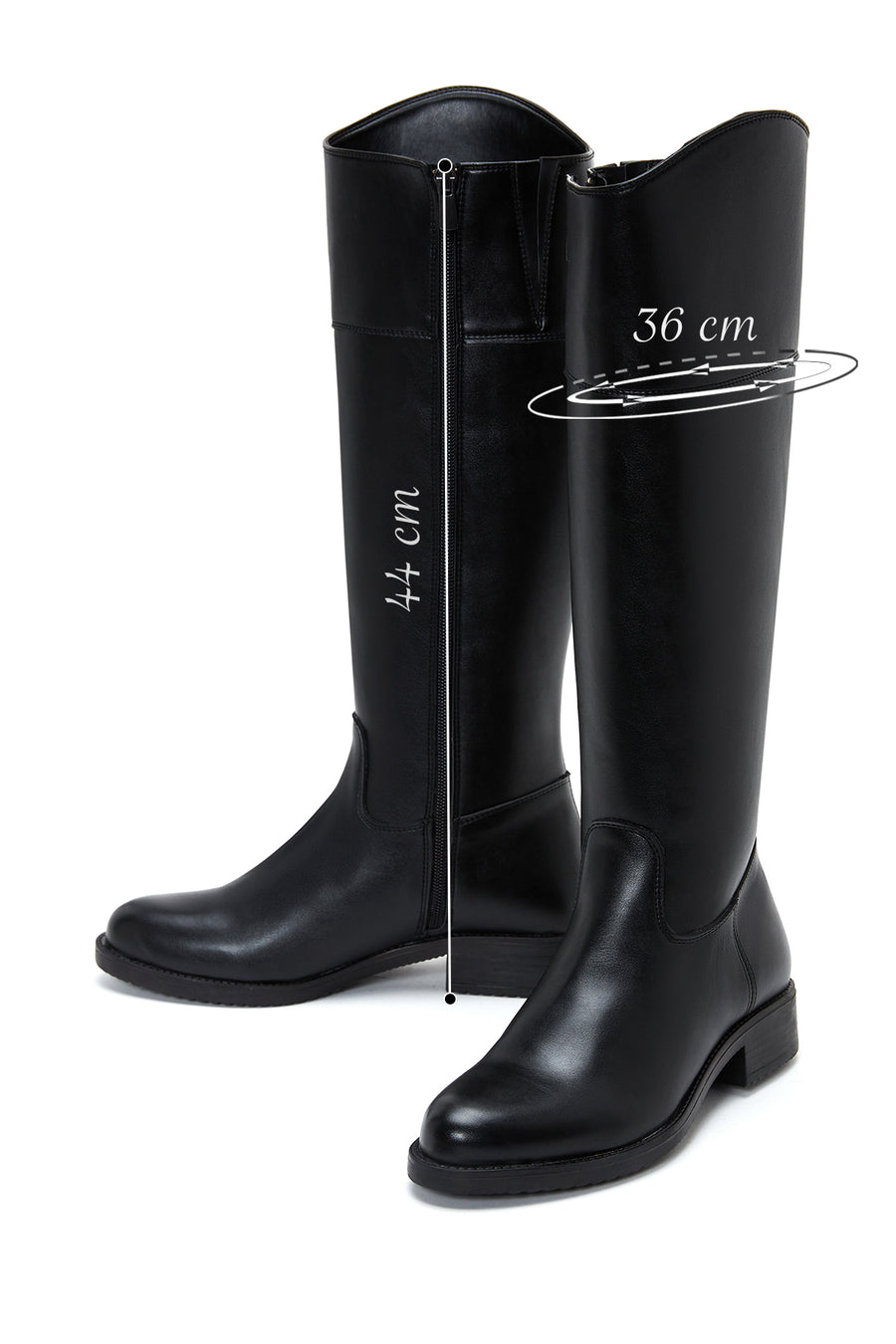Women's Black Zippered Boots