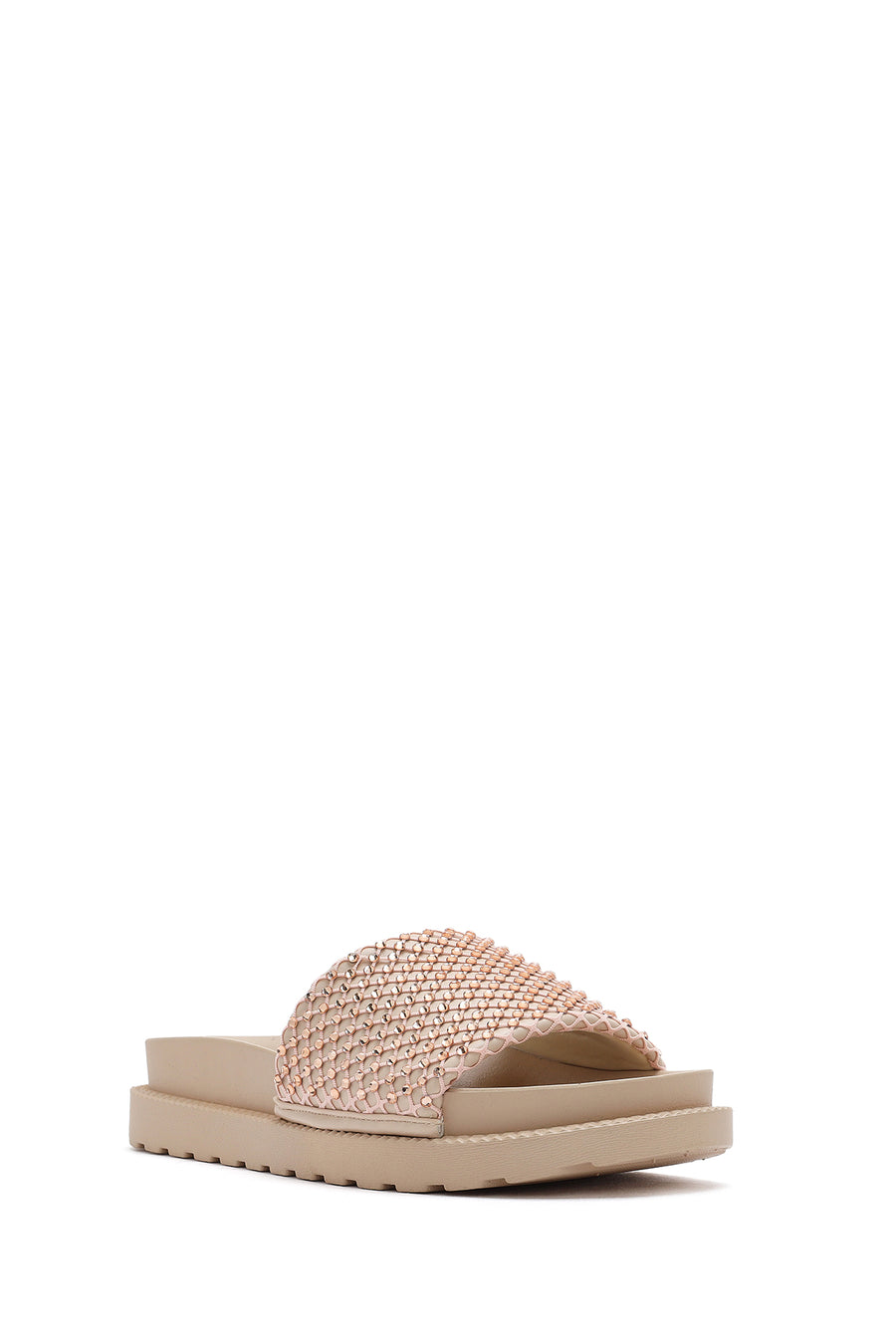 Woman Pink Stone Slippers
