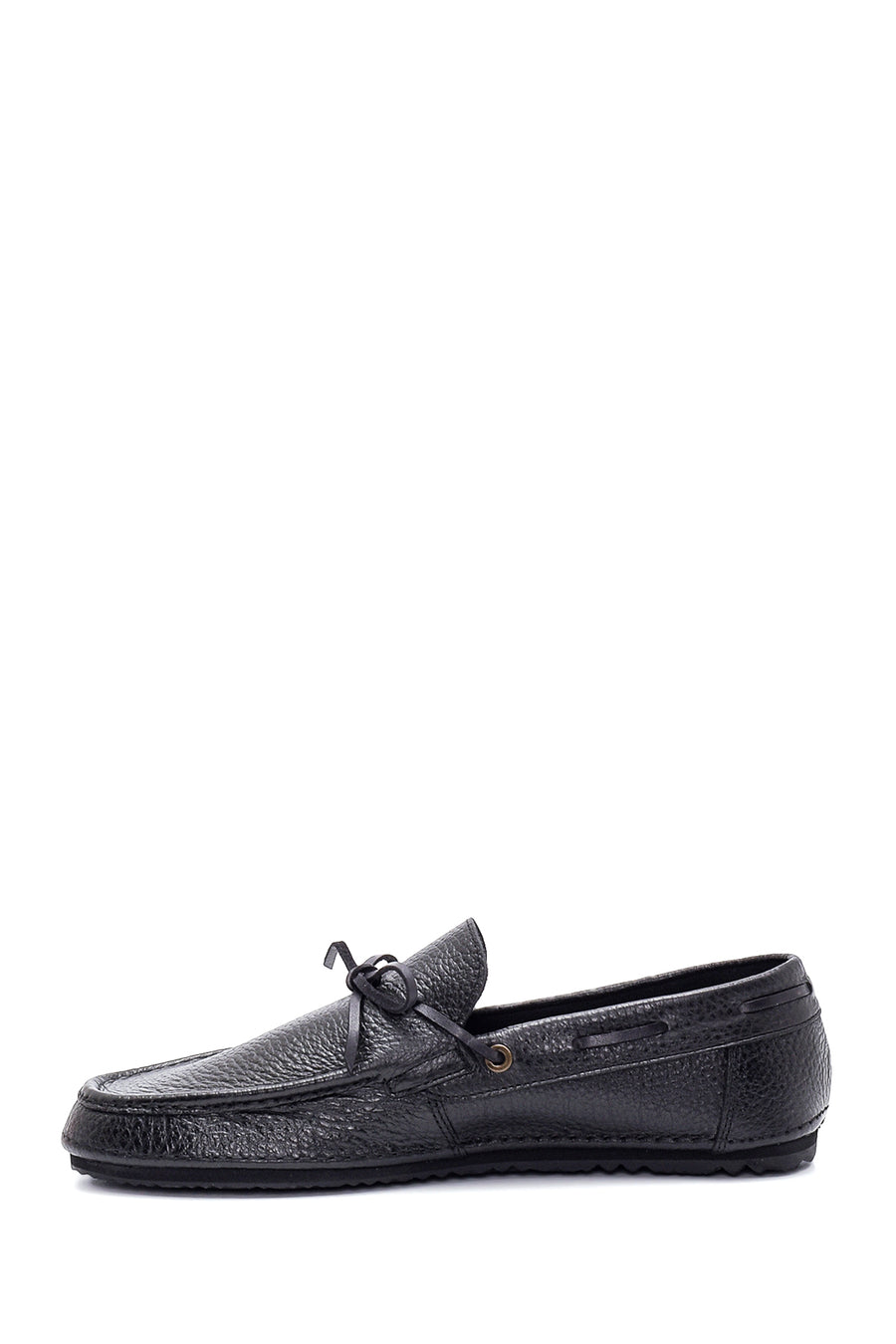 Men's Black Leather Loafer