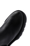 Women's Black Leather Chelsea Boots | Derimod