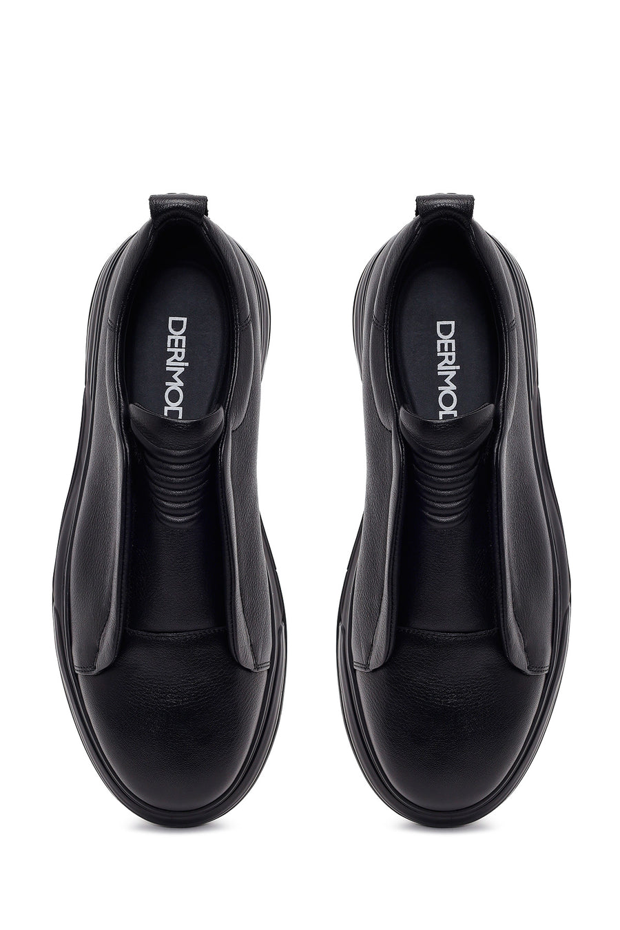 Male Black Leather Sneaker