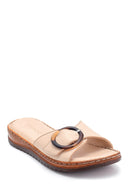 Women's Comfort Leather Slippers | Derimod