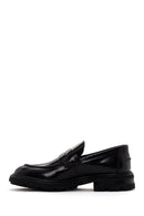 Men's Black Patent Leather Casual Loafer | Derimod