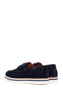 Men's Navy Blue Suede Leather Casual Shoes | Derimod