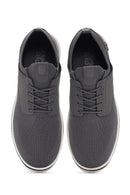 Erkek Gri Bağcıklı Kumaş Sneaker | Derimod
