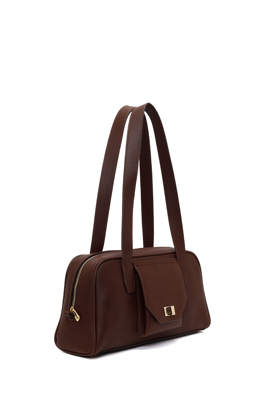 Woman Brown Classic Shoulder Bag