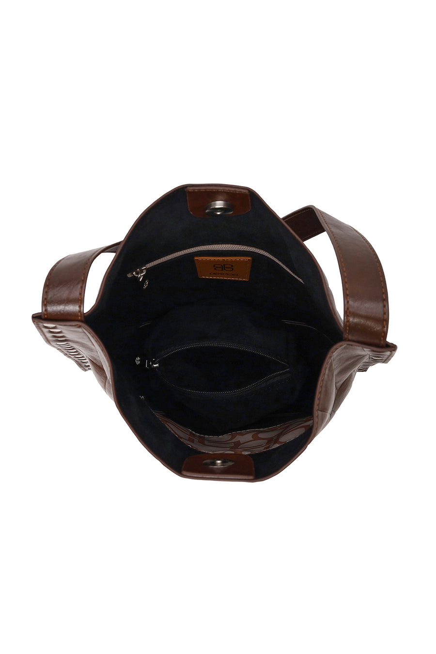 Woman Brown Printed Shoulder Bag