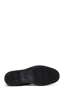 Male Black Zip Closure Leather Casual Boots | Derimod