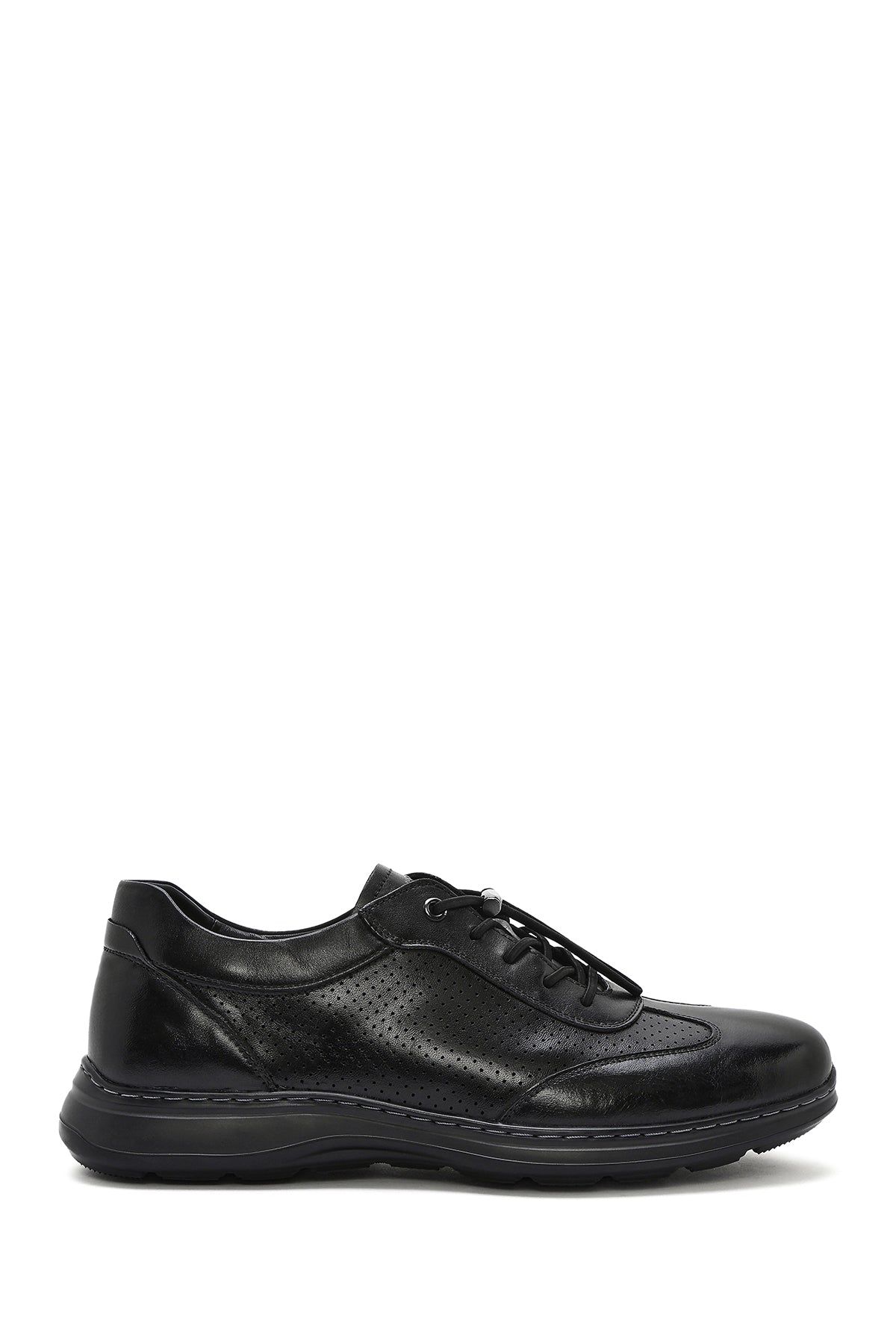 Men's Black Lace-up Leather Casual Shoes 25SFD694718 | Derimod