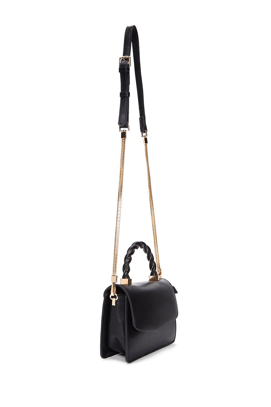 Women's Black Long Strap Crossbody Bag